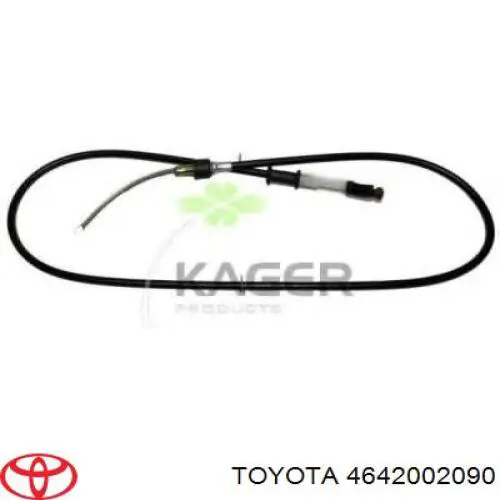 4642002090 Toyota cable de freno de mano trasero derecho