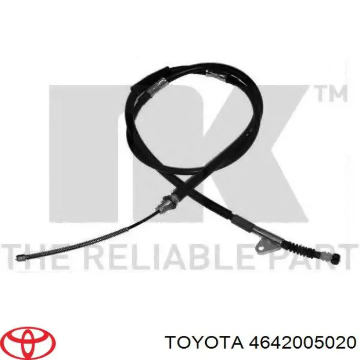 4642005020 Toyota cable de freno de mano trasero derecho