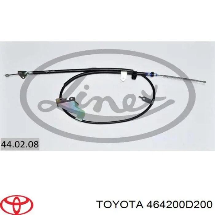 Cable de freno de mano trasero derecho Toyota 464200D200 precio, desde 21,13 EUR