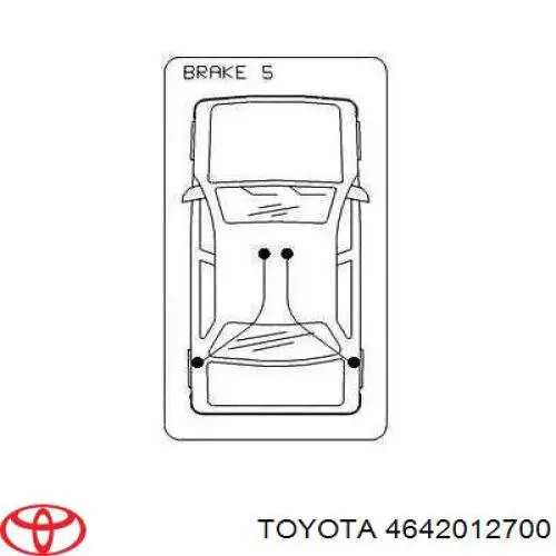 Cable de freno de mano trasero derecho para Toyota Auris (E15)
