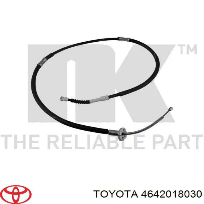 Cable de freno de mano trasero derecho para Toyota Starlet (EP91)
