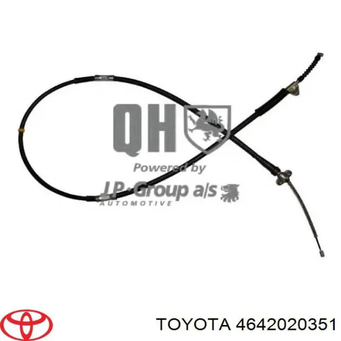 4642020351 Toyota cable de freno de mano trasero derecho