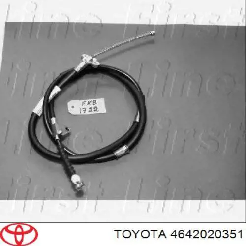 Cable de freno de mano trasero derecho Toyota 4642020351 precio, desde 23,35 EUR