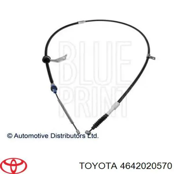 4642020570 Toyota cable de freno de mano trasero derecho