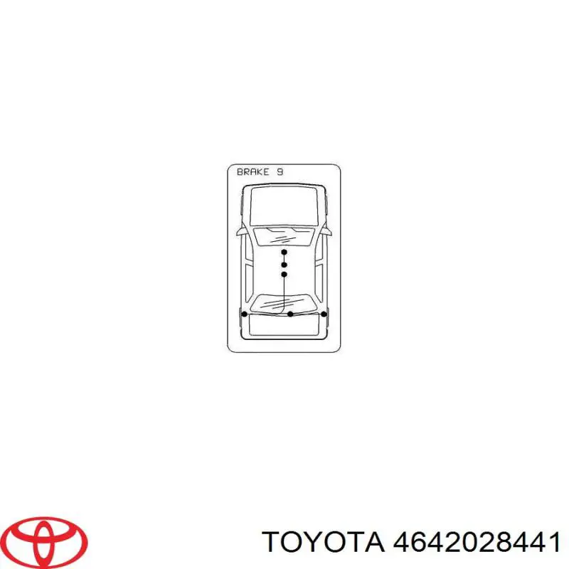 4642028441 Toyota cable de freno de mano trasero derecho