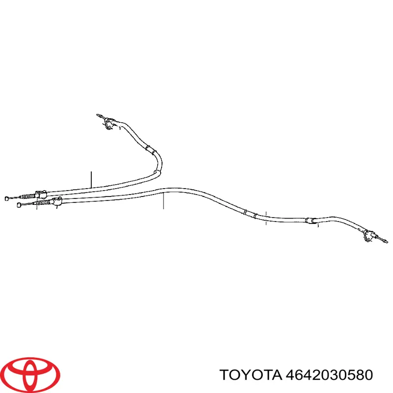 Cable de freno de mano trasero derecho/izquierdo para Lexus GS (S19)