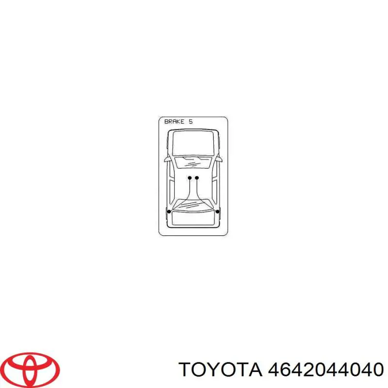 4642044040 Toyota cable de freno de mano trasero derecho