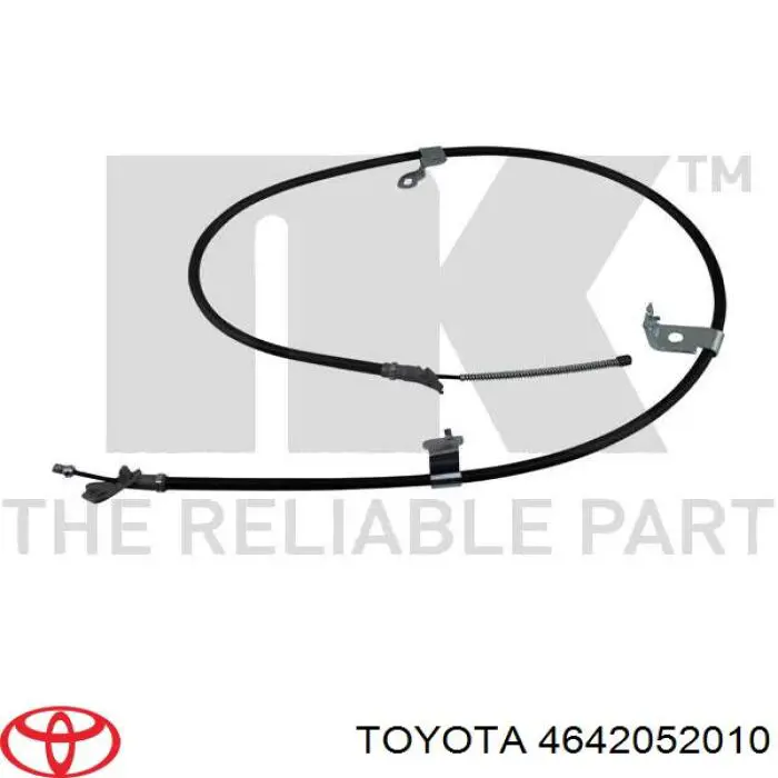 4642052010 Toyota cable de freno de mano trasero derecho