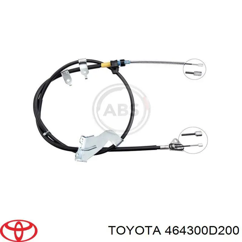 464300D200 Toyota cable de freno de mano trasero izquierdo