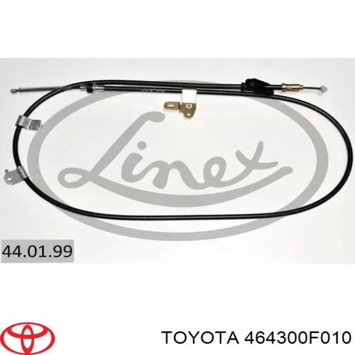 464300F010 Toyota cable de freno de mano trasero izquierdo