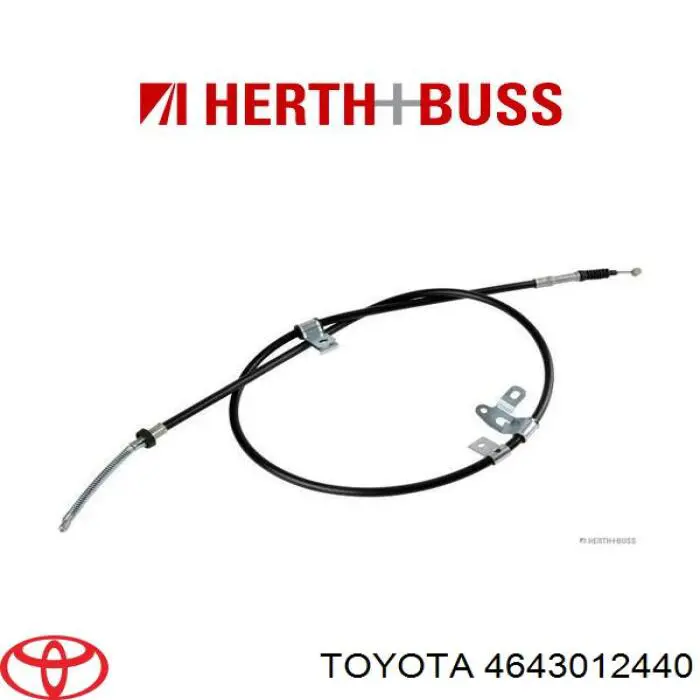 4643012440 Toyota cable de freno de mano trasero izquierdo