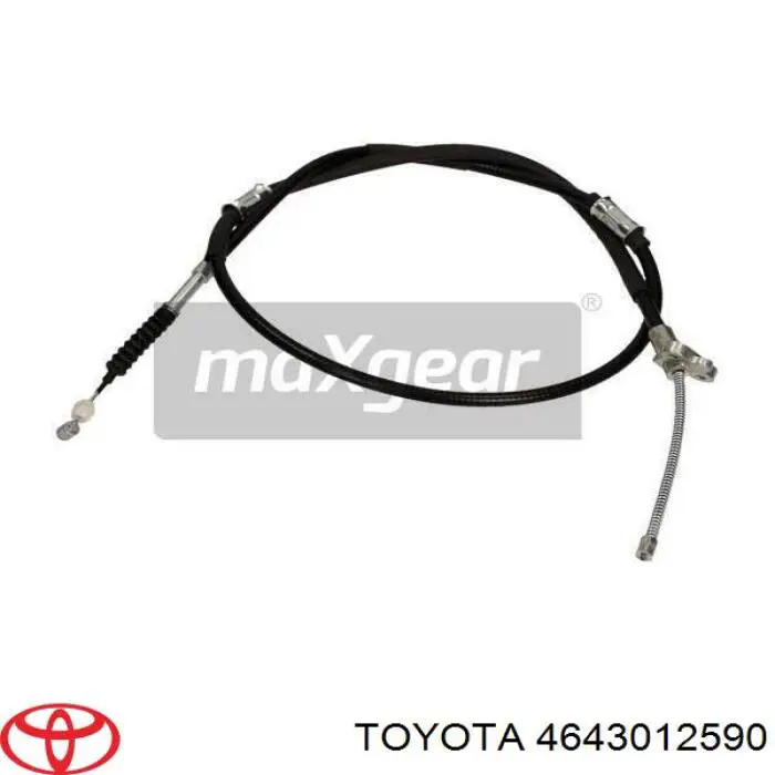 4643012590 Toyota cable de freno de mano trasero izquierdo