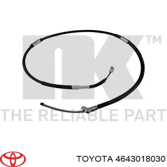 4643018030 Toyota cable de freno de mano trasero izquierdo