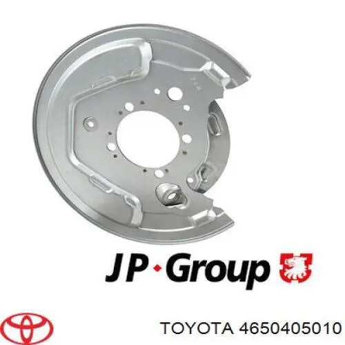4650405010 Toyota chapa protectora contra salpicaduras, disco de freno trasero izquierdo