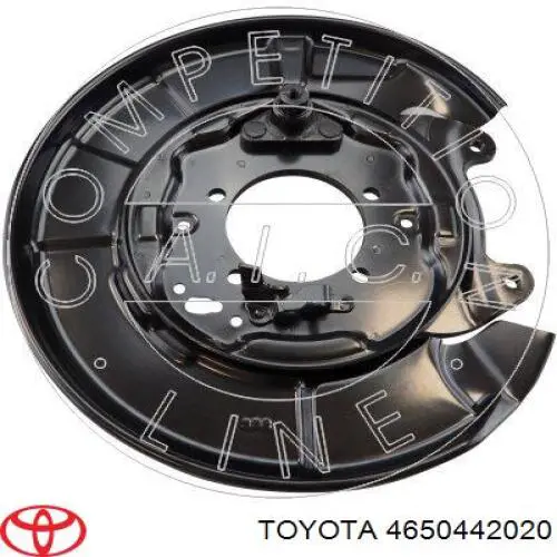 Protector de disco de freno trasero izquierdo 4650442021 Toyota