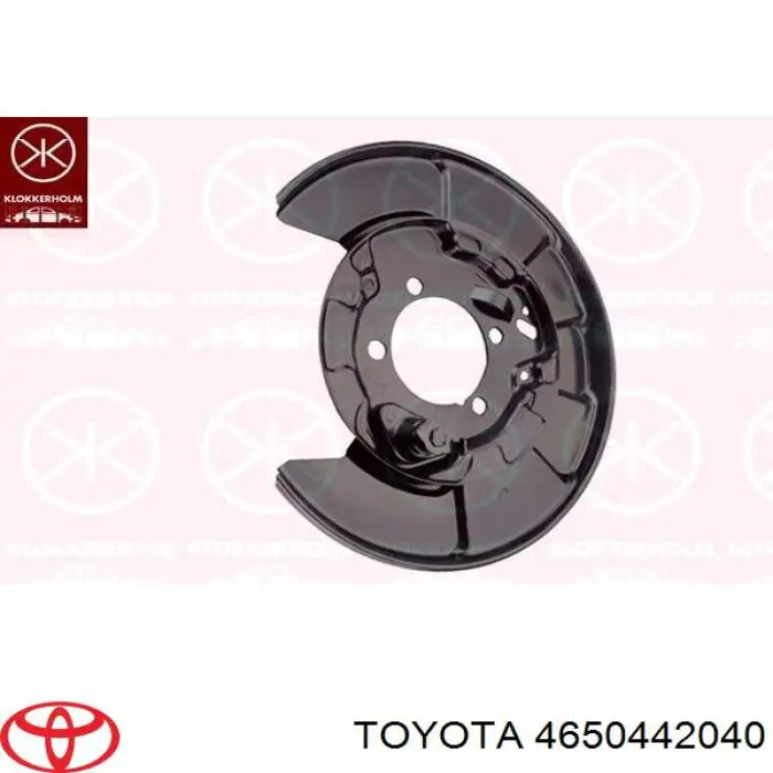 4650442040 Toyota chapa protectora contra salpicaduras, disco de freno trasero izquierdo