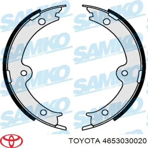 Comprar 4653030020 Toyota Juego de zapatas de frenos, freno de estacionamiento