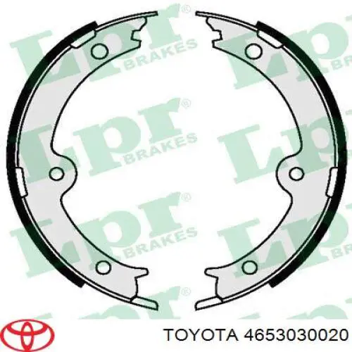 Pastillas de freno de mano Toyota 4653030020