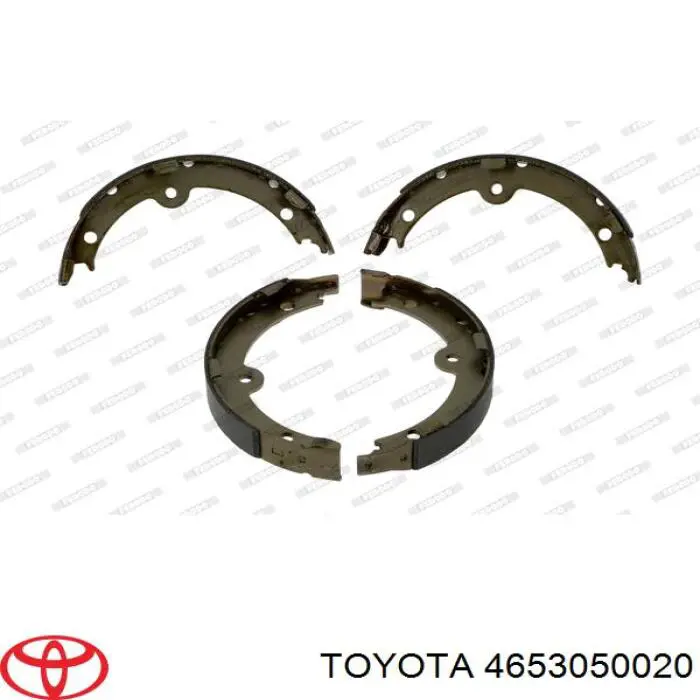 4653050020 Toyota juego de zapatas de frenos, freno de estacionamiento