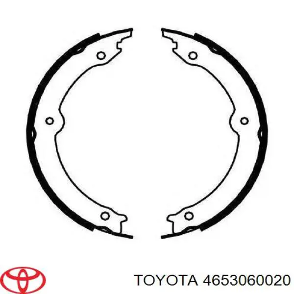 Zapatas de freno de mano Toyota 4653060020 precio, desde 32,43 EUR