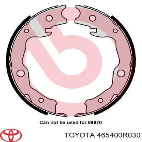 465400R030 Toyota zapatas de freno de mano