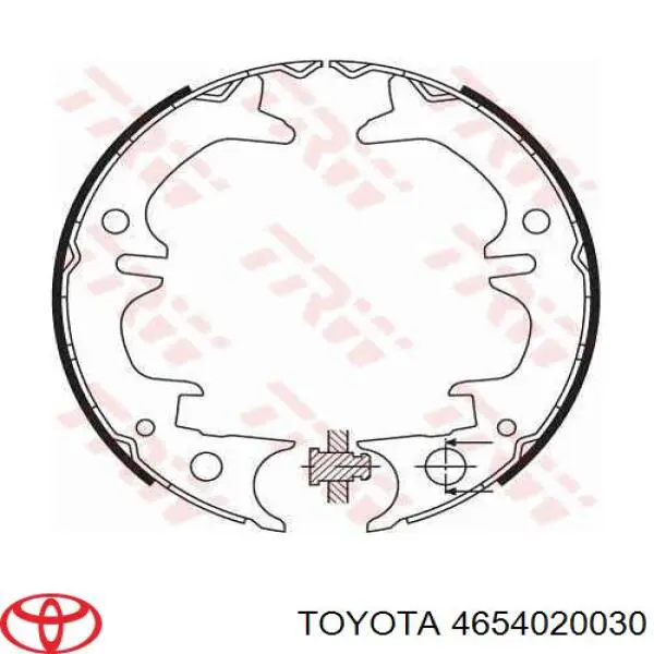 4654020030 Toyota zapatas de freno de mano