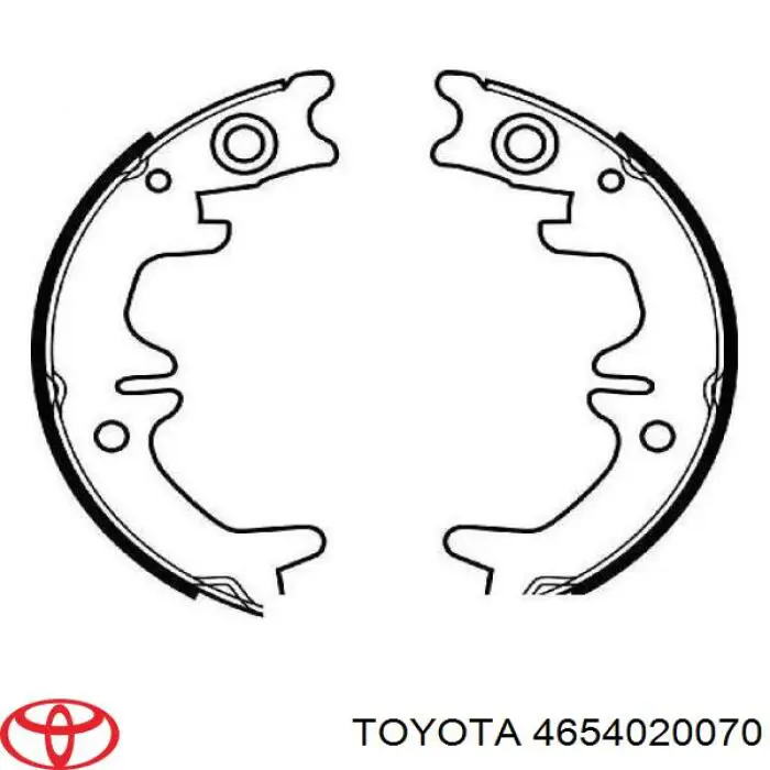 Zapatas de freno de mano Toyota 4654020070 precio, desde 23,64 EUR