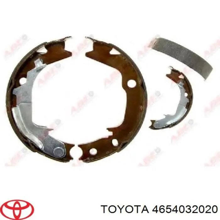 4654032020 Toyota juego de zapatas de frenos, freno de estacionamiento