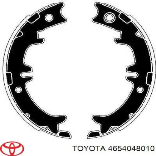 Zapatas de freno de mano 4654048010 Toyota