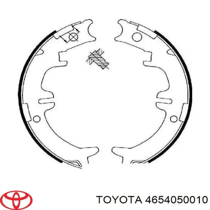 Pastillas de freno de mano Toyota 4654050010