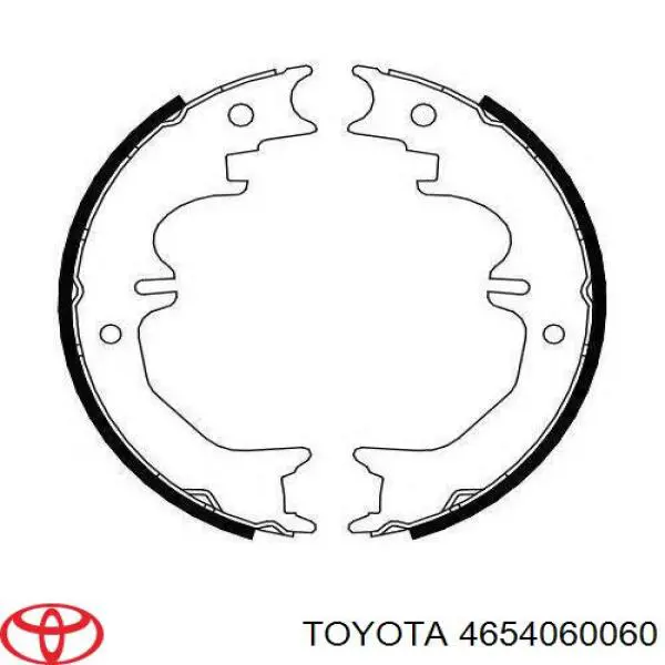Comprar 4654060060 Toyota Juego de zapatas de frenos, freno de estacionamiento