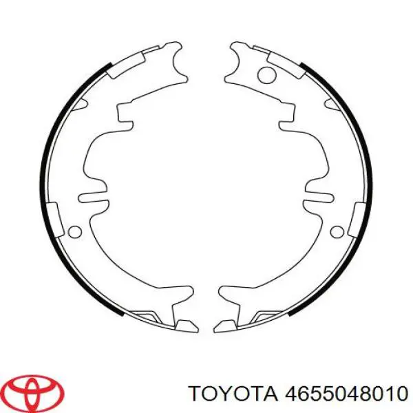4655048010 Toyota zapatas de freno de mano