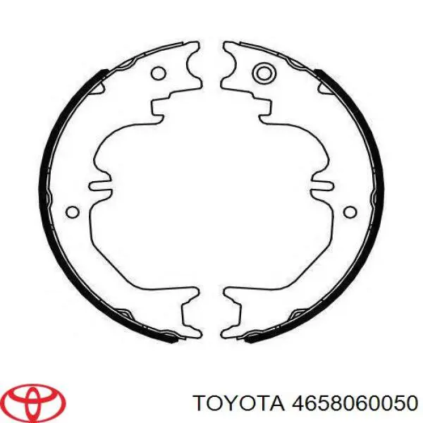 Comprar 4658060050 Toyota Juego de zapatas de frenos, freno de estacionamiento
