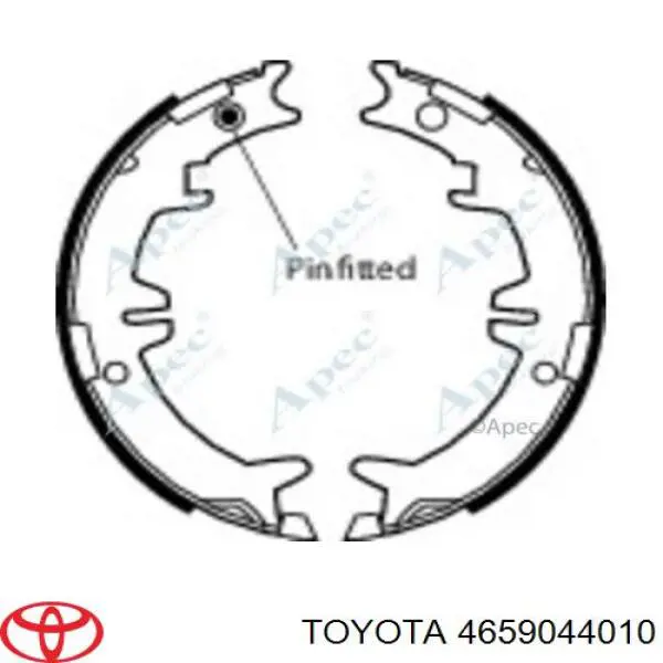 4659044010 Toyota zapatas de freno de mano