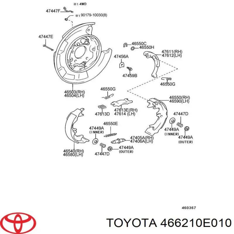 466210E010 Toyota