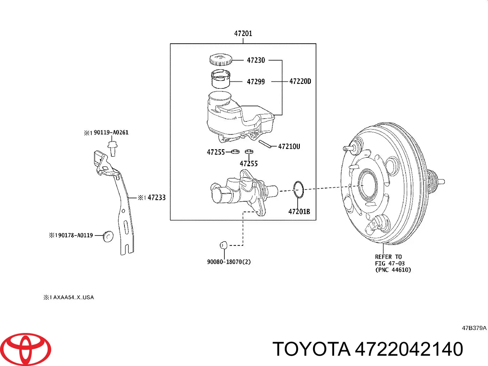 Depósito de líquido de frenos Toyota 4722042140 precio, desde 43,56 EUR