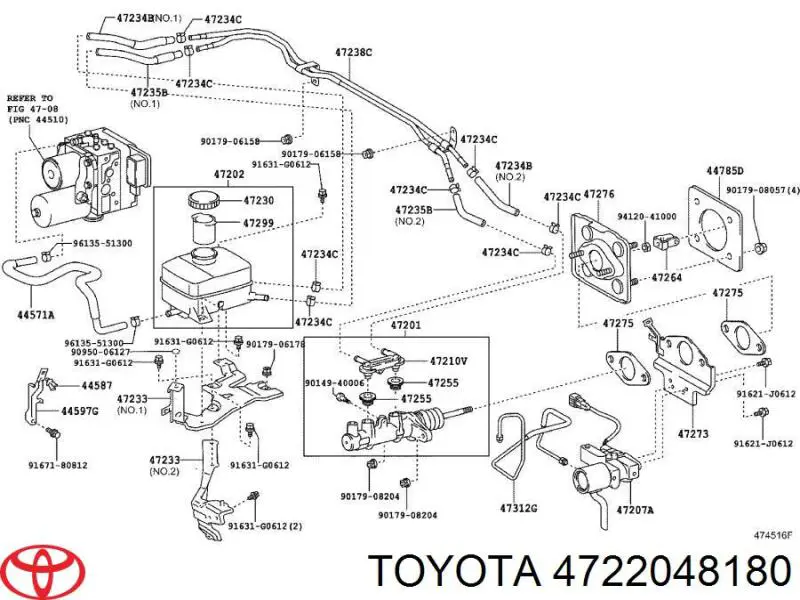 Deposito liquido frenos para Lexus RX 300/330/350/400H U3
