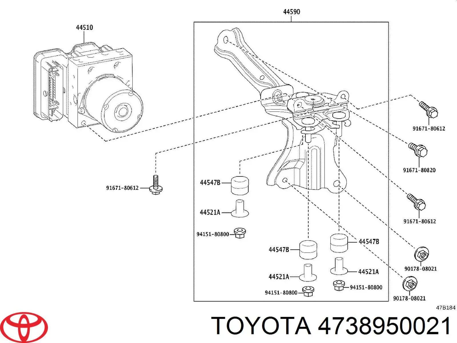  Toyota 4738950021 precio, desde 8,82 EUR