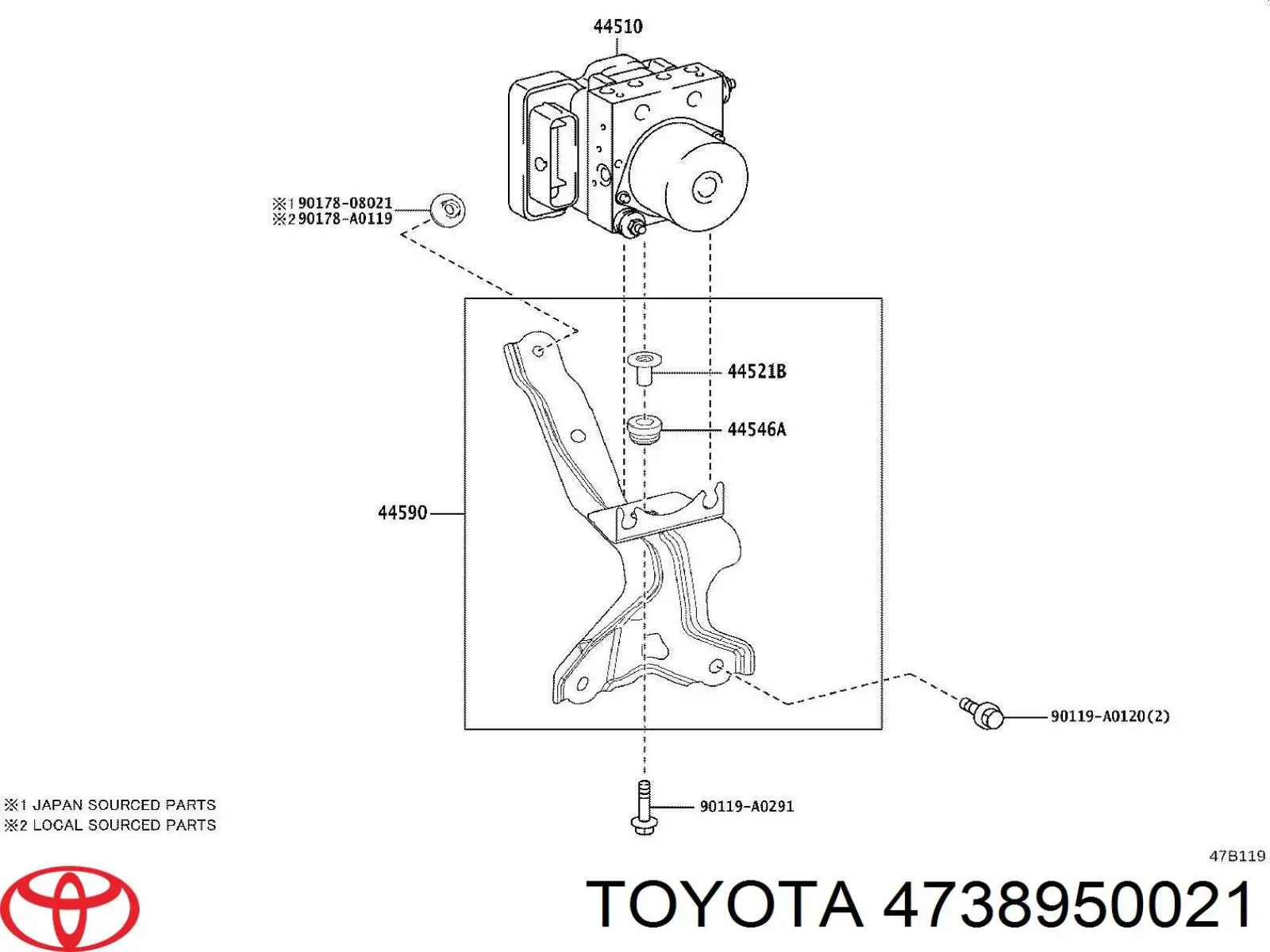 4738950021 Toyota