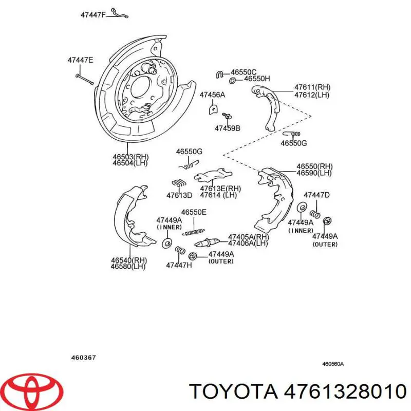  Toyota 4761328010 precio, desde 18,54 EUR