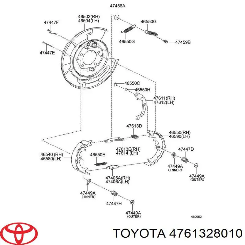 Comprar 4761328010 Toyota 