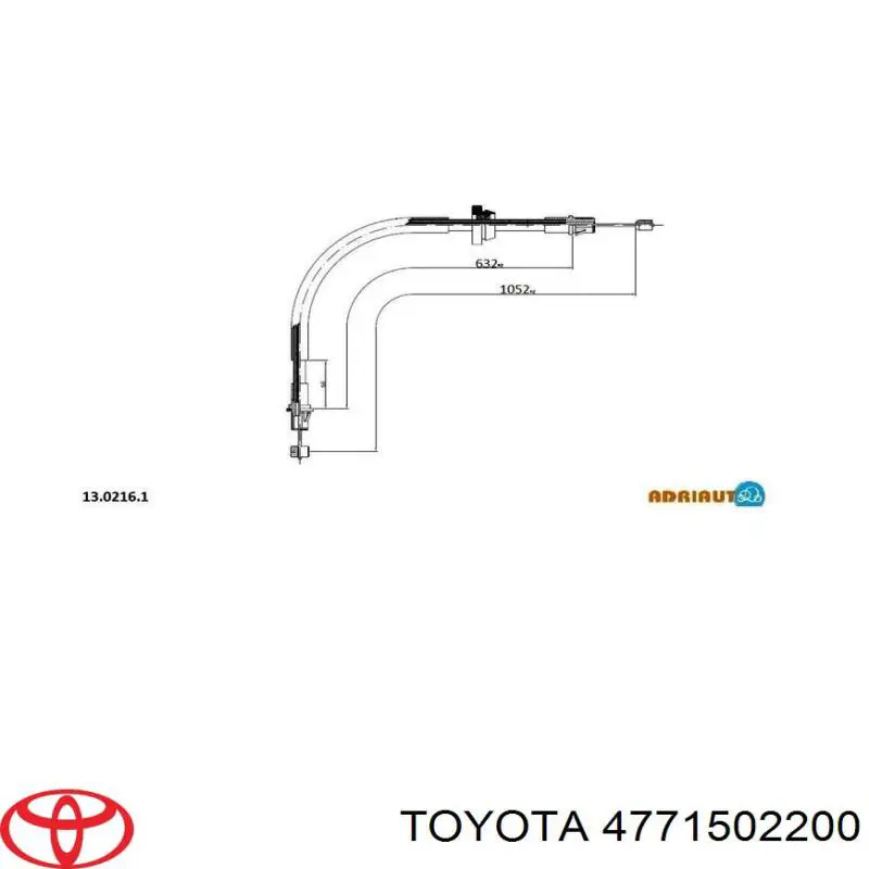 Guía de la pinza delantera Toyota Matrix 