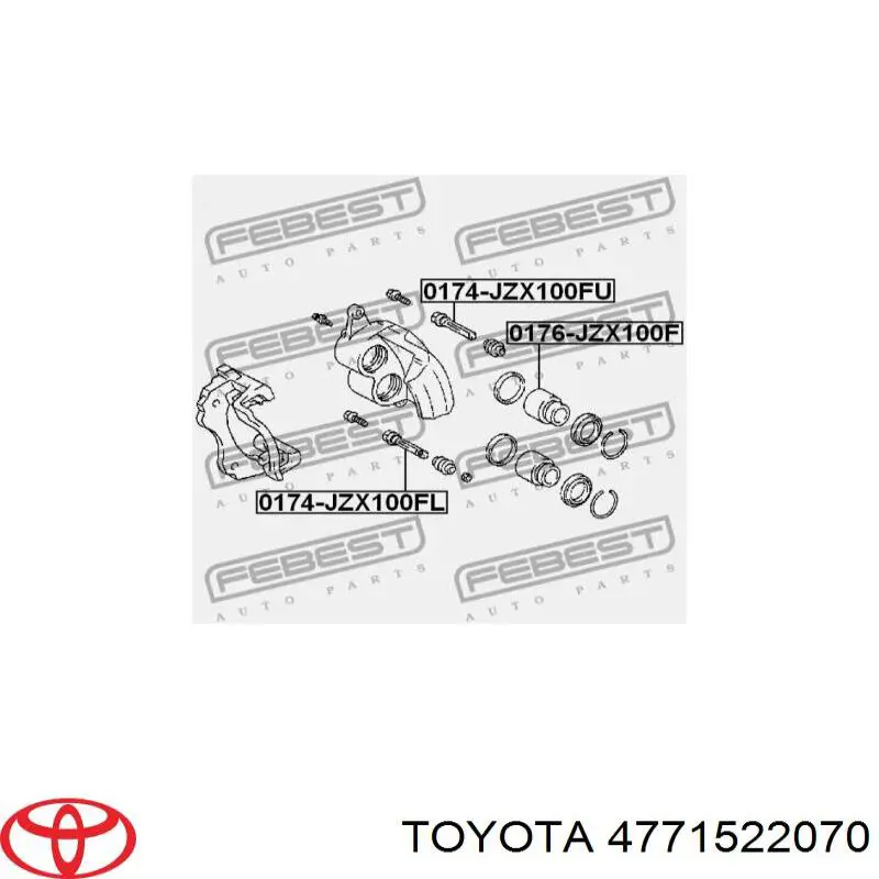 Guía de la pinza de freno delantera Toyota 4771522070 precio, desde 5,30 EUR
