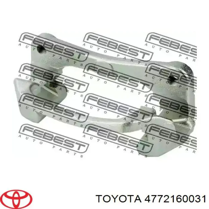 4772160031 Toyota soporte, pinza de freno trasera