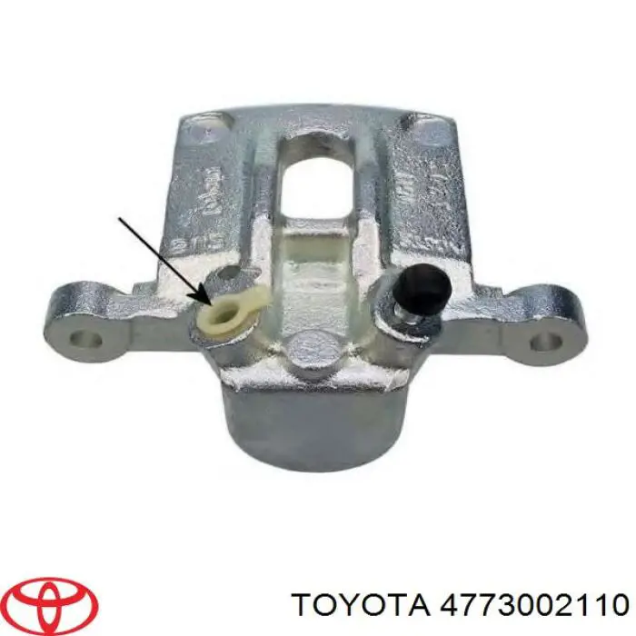 Pinza de freno trasero derecho para Toyota Corolla (E12U)
