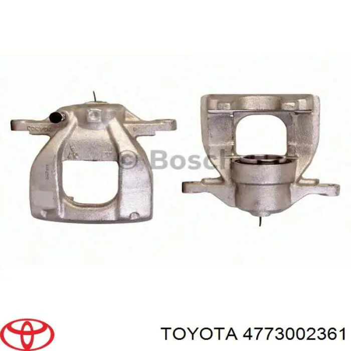 4773002361 Toyota Pinza de freno delantera derecha