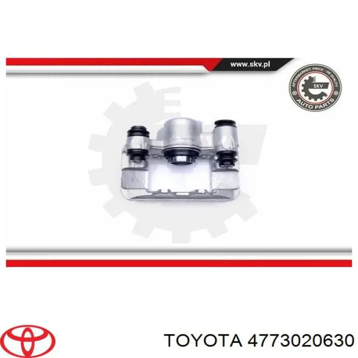 4773020630 Toyota Pinza de freno trasera derecha