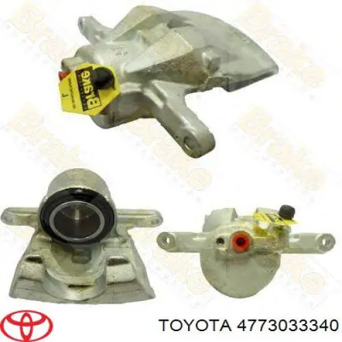 Pinza de freno, Eje delantero derecha Toyota 4773033340