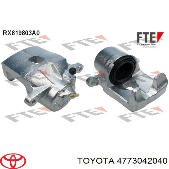 Pinza de freno delantera derecha 4773042040 Toyota