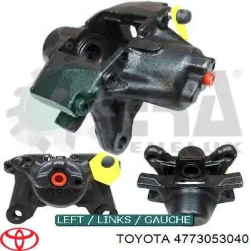 Pinza de freno trasera derecha Toyota 4773053040 precio, desde 81,31 EUR